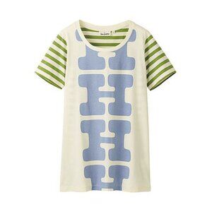 House Industries x Uniqlo Striped Letter H Monogram Typography Shirt Font Nerd L